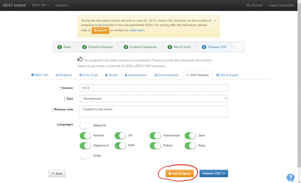 RestUnited - Release SDK