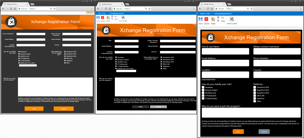 Nintex Forms comparison