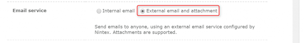 Nintex Workflow - External email and attachment