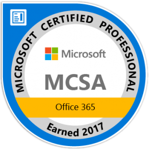 MCSA: Office 365, 2017