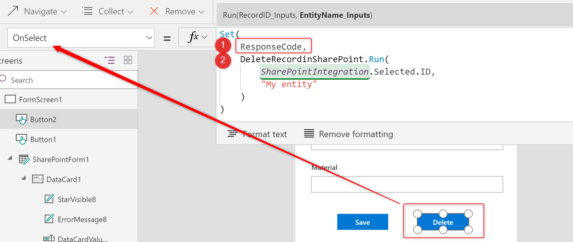 Obsługa informacji zwrotnej z Microsoft Flow w PowerApps