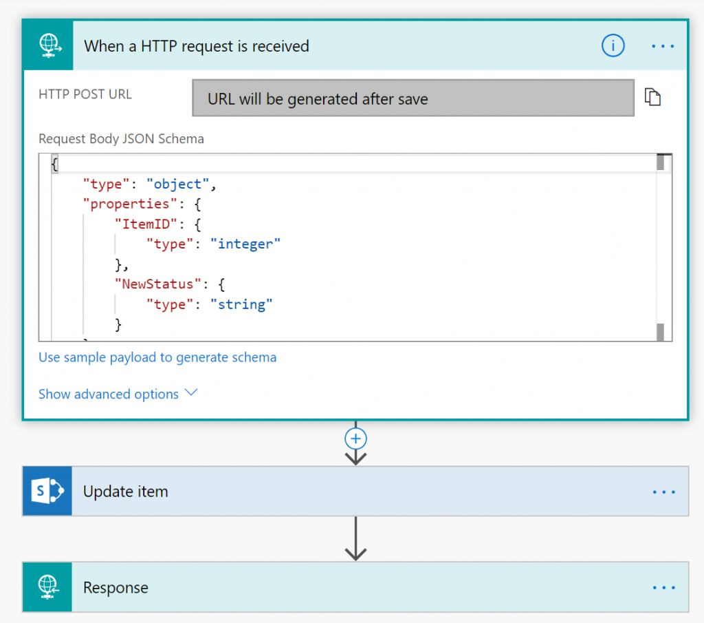 Update item in SharePoint using pre-defined connection, no user context