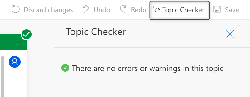 Topic Checker in Virtual Agent