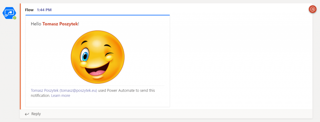 MENTIONING IN MICROSOFT TEAMS VIA POWER AUTOMATE