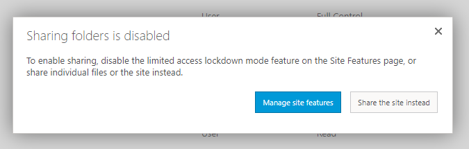 Limited-access user permission lockdown mode Feature in SharePoint