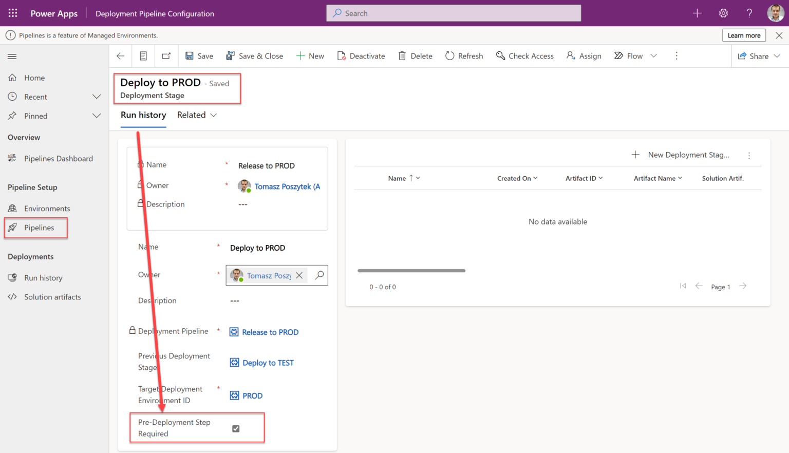 Power Platform Pipelines pre-deployment approval flow • Tomasz Poszytek ...